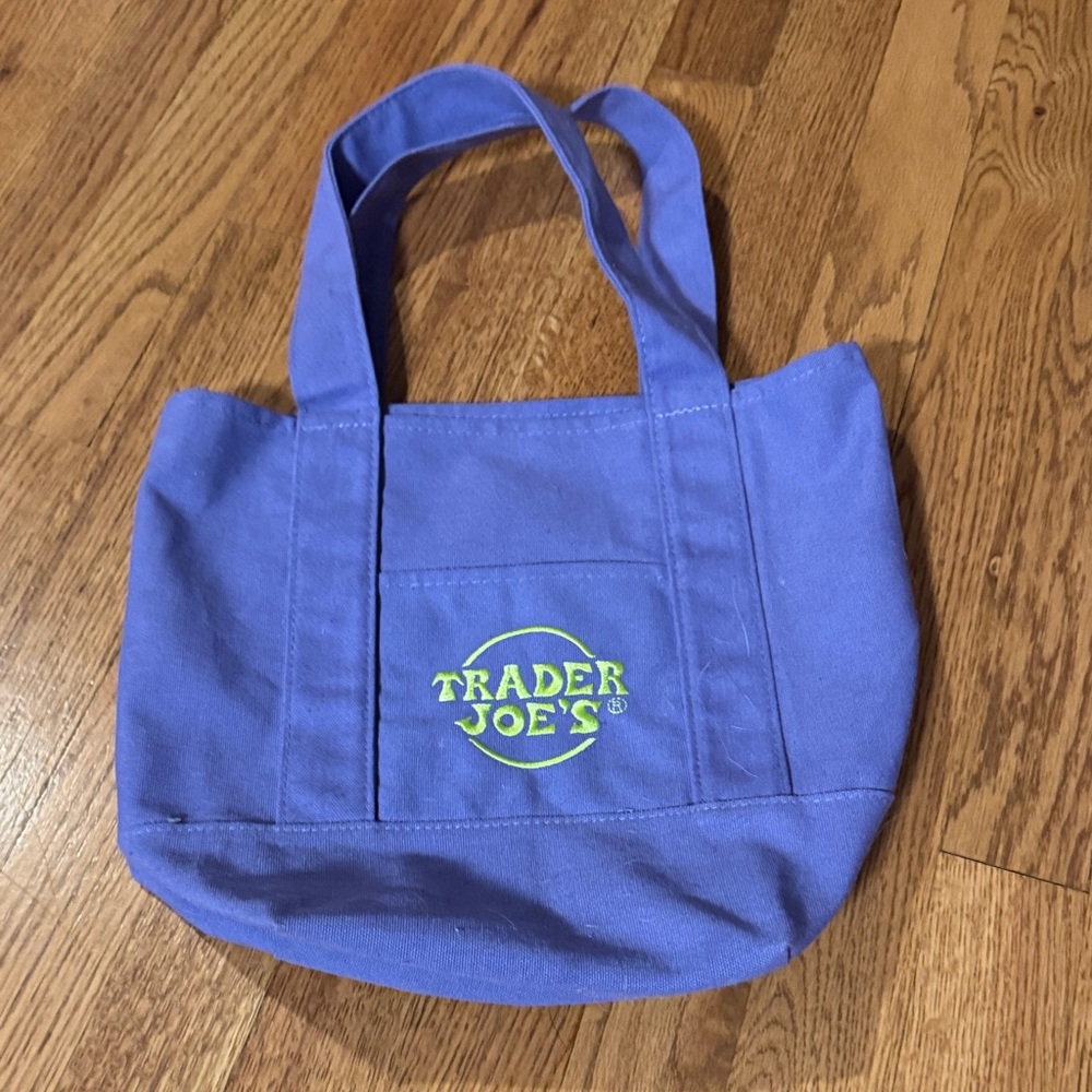 Limited Edition Trader Joe's purple Tote Bag